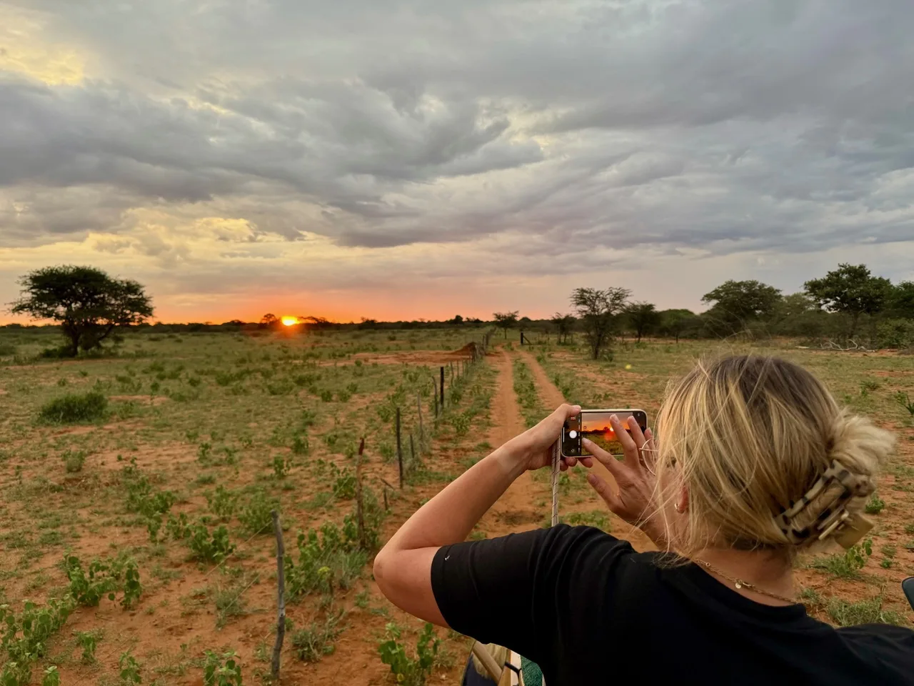Sundowner drive at Ombe